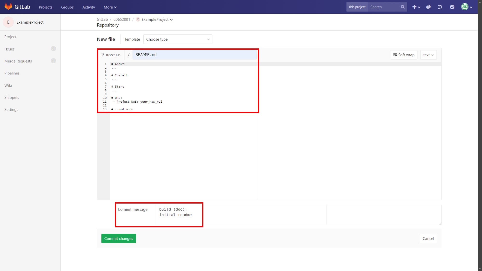 create gitlab project-3